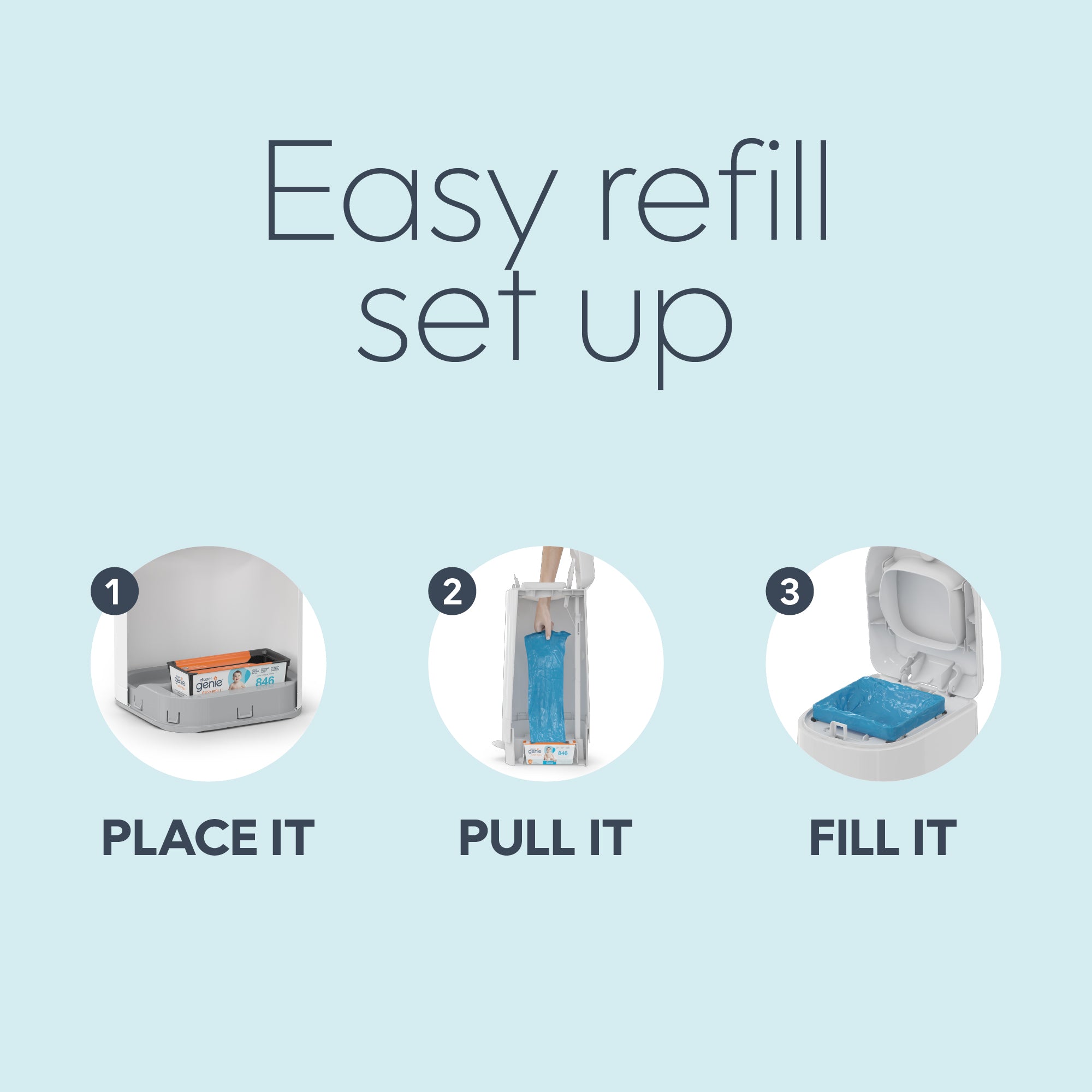 Diaper Genie Easy Roll Pail Refill - Image 22