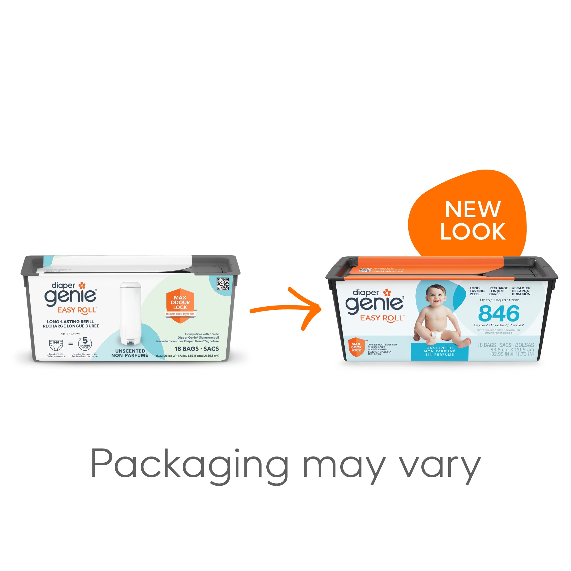 Diaper Genie Easy Roll Pail Refill - Image 25
