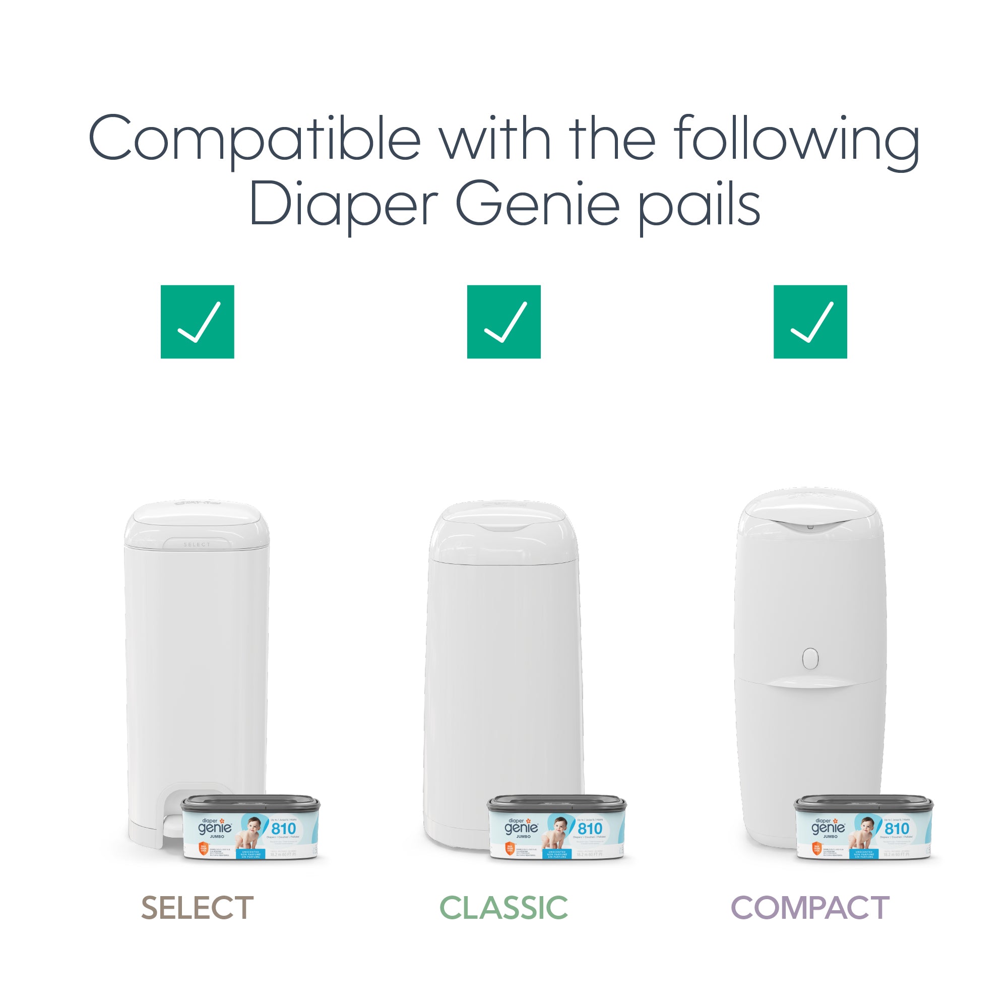 Diaper Genie Jumbo Square Pail Refill - Image 19