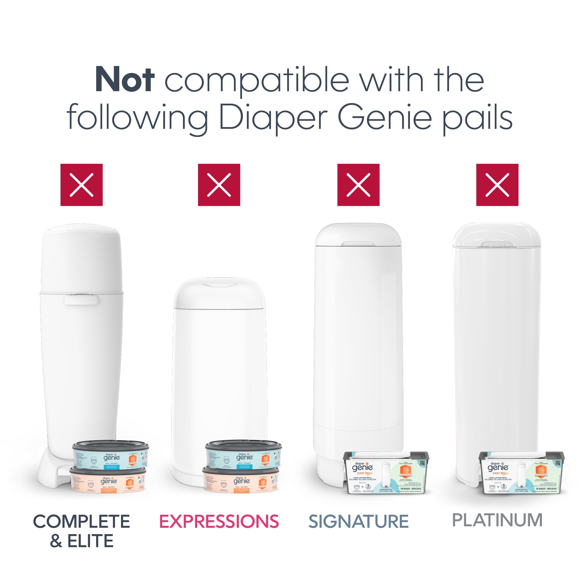 Diaper Genie Jumbo Square Pail Refill - Image 20