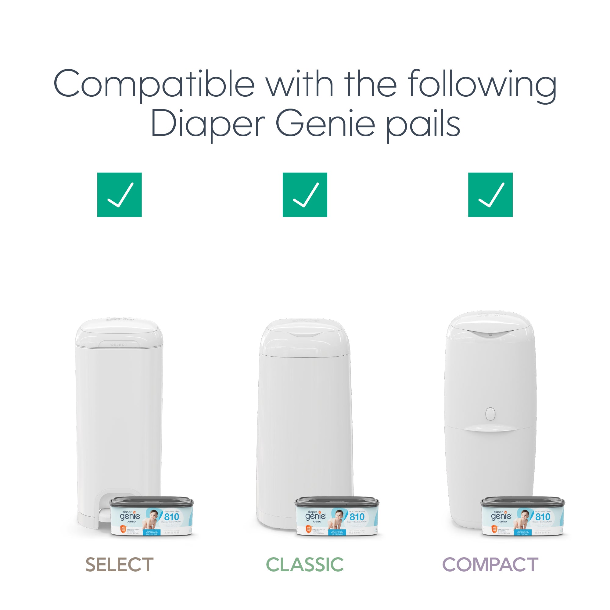 Diaper Genie Jumbo Square Pail Refill - Image 6