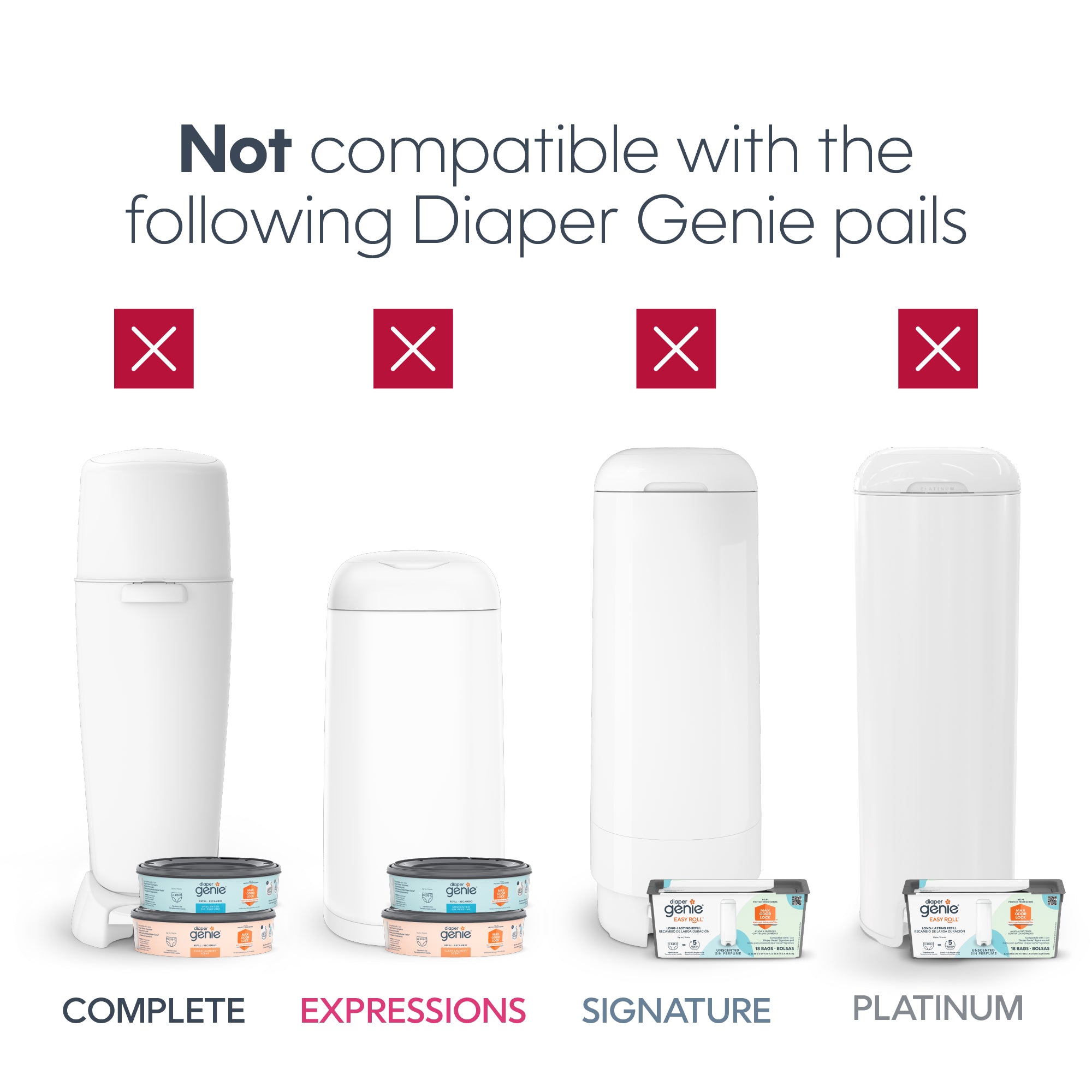 Diaper Genie Jumbo Square Pail Refill - Image 7