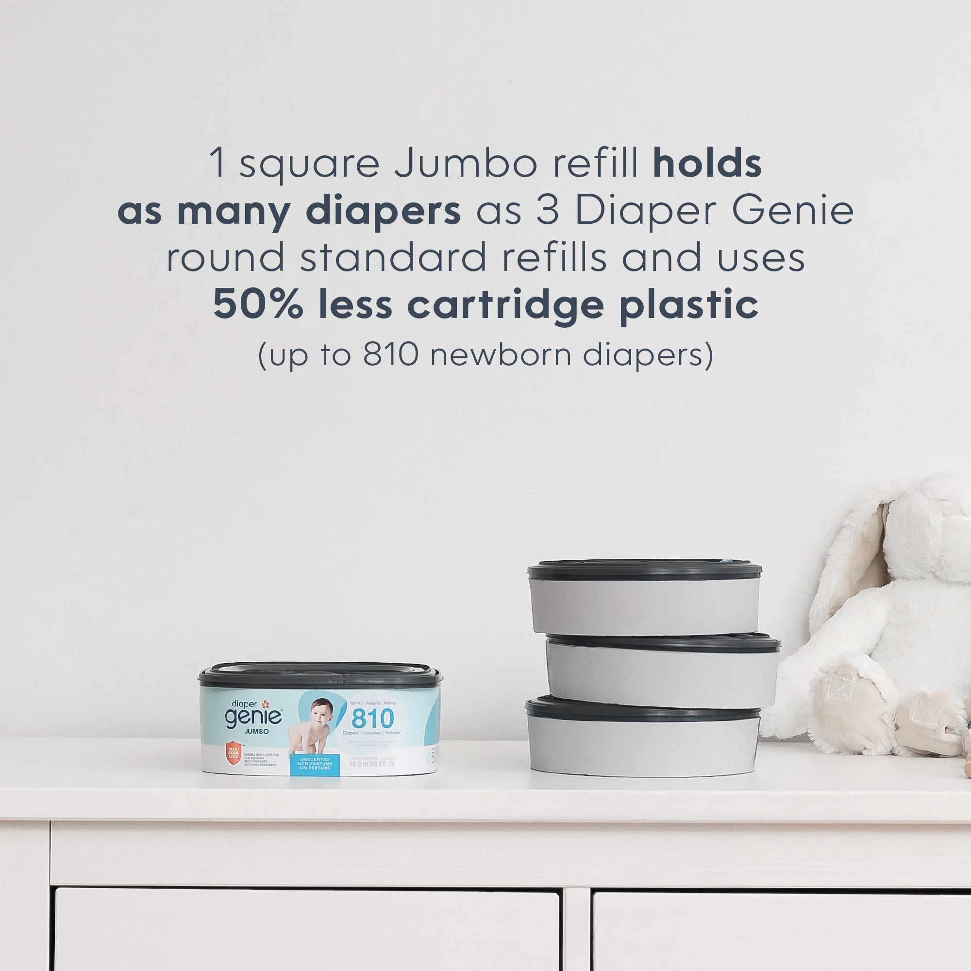 Diaper Genie Jumbo Square Pail Refill - Image 10