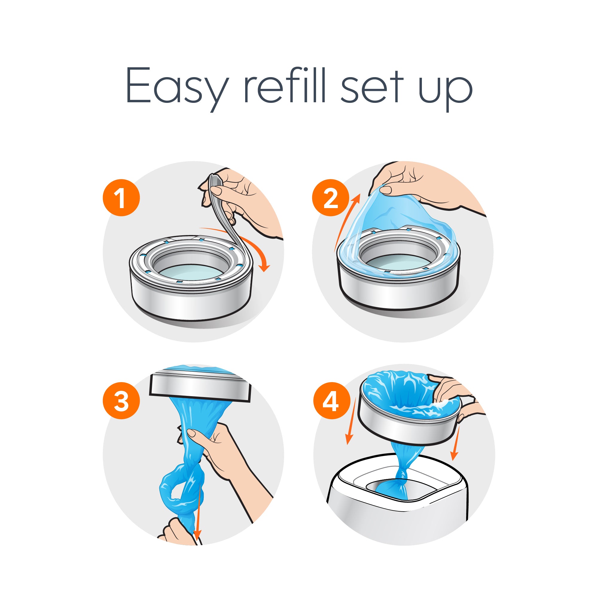 Diaper Genie Clean Laundry Scent Pail Round Refill - Image 11