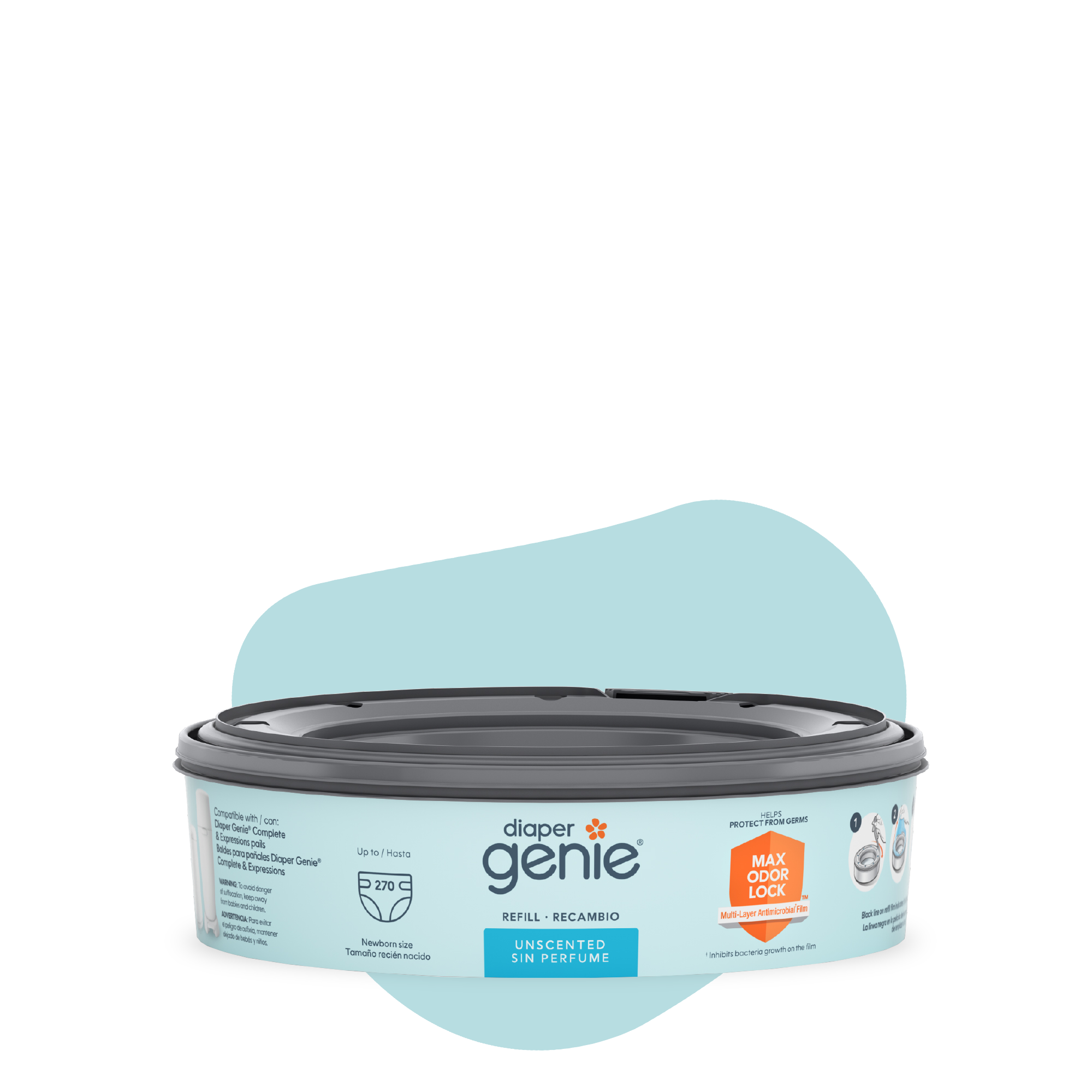 Diaper Genie  Unscented Pail Round Refill
